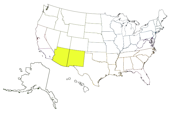 southwest map